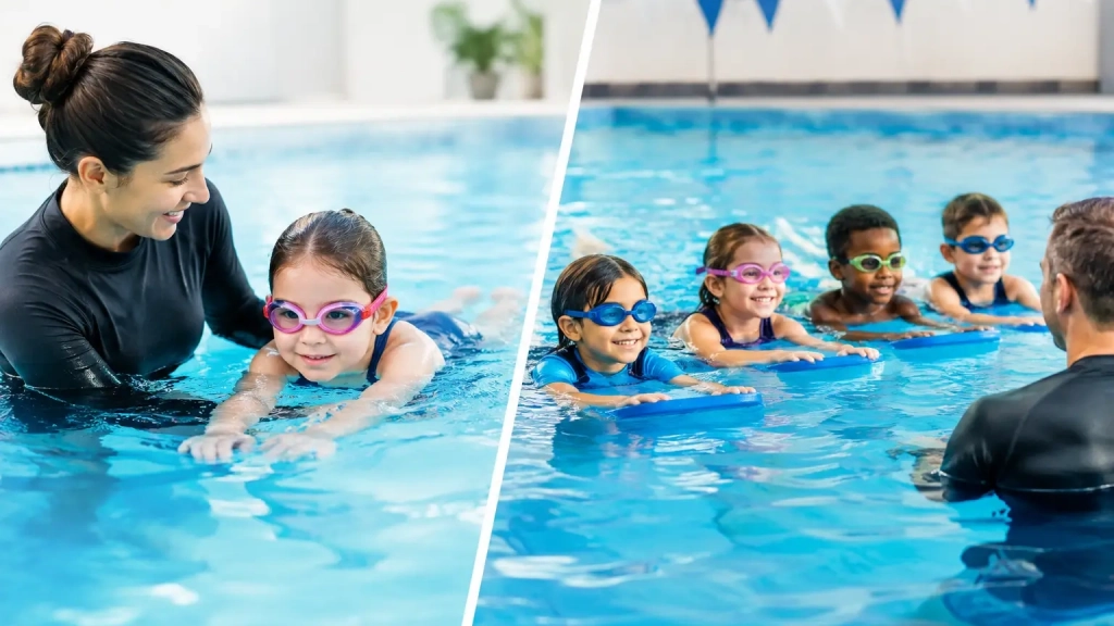 Private Swimming Versus Group Lessons Compared