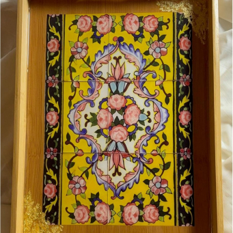 سینی ایرانی طرح کاشی تحویل در کانادا