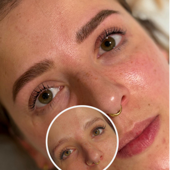 Eyebrow, eyelash & lip