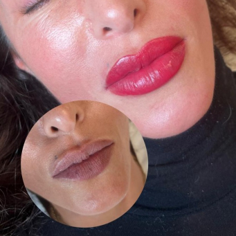 Eyebrow, eyelash & lip